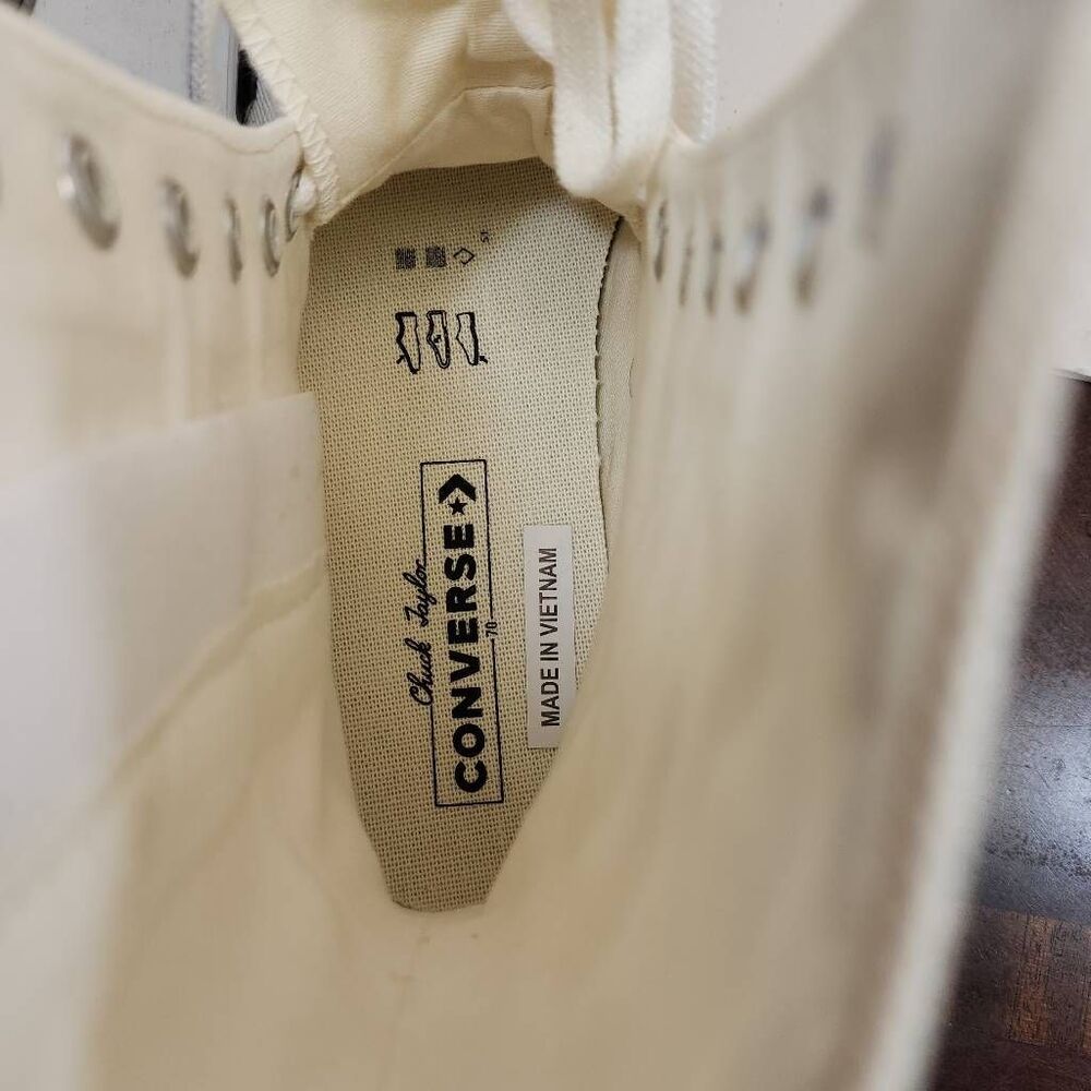 Converse A08261C Chuck 70 Plus Xhigh Women's Sneaker Size 9.5 White - Picture 12 of 14